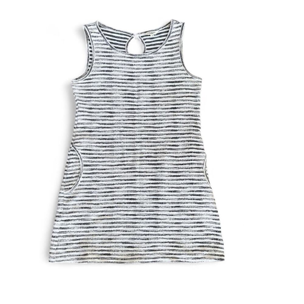 Max Studio Textured Striped Sleeveless Dress - Small